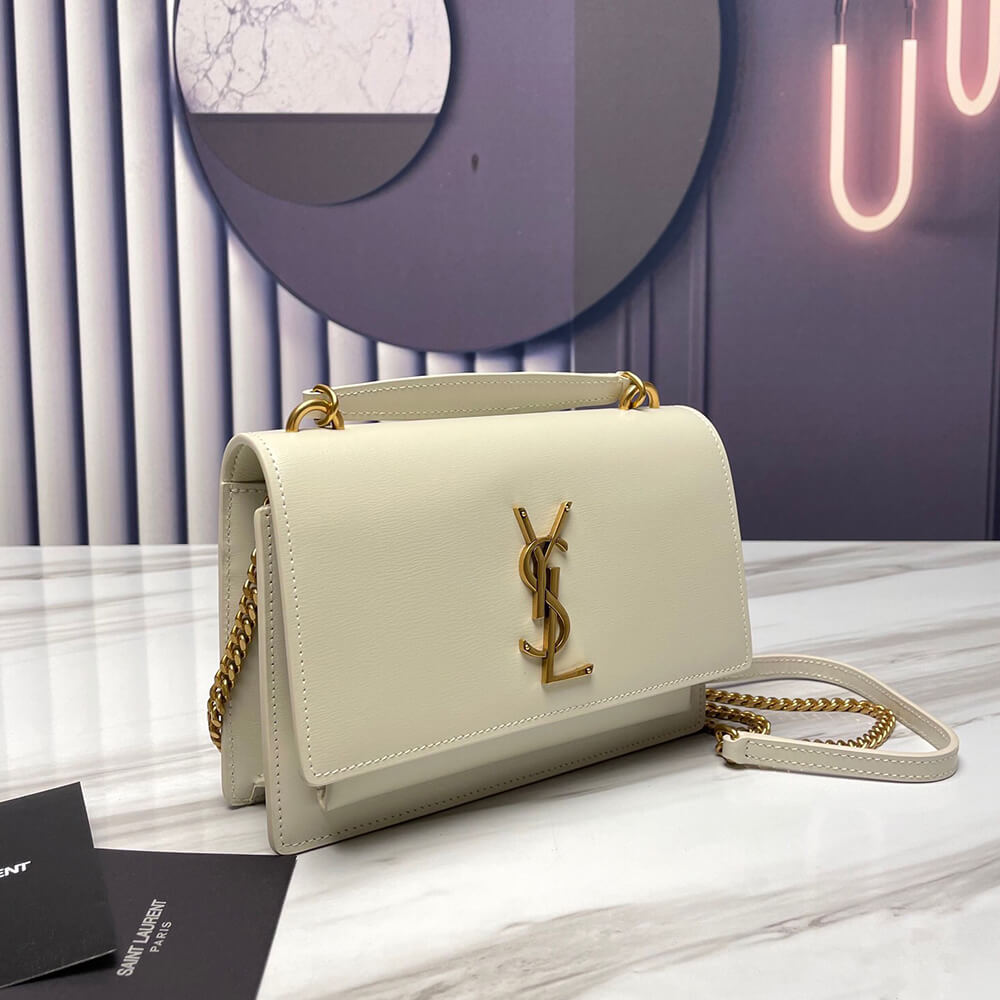 SUNSET CHAIN WALLET IN SMOOTH LEATHER