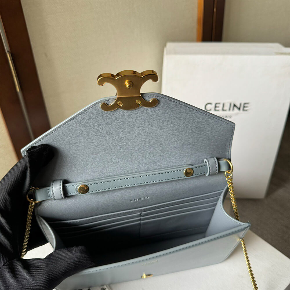 WALLET ON CHAIN MARGO in Shiny calfskin(HIGH-END GRADE)
